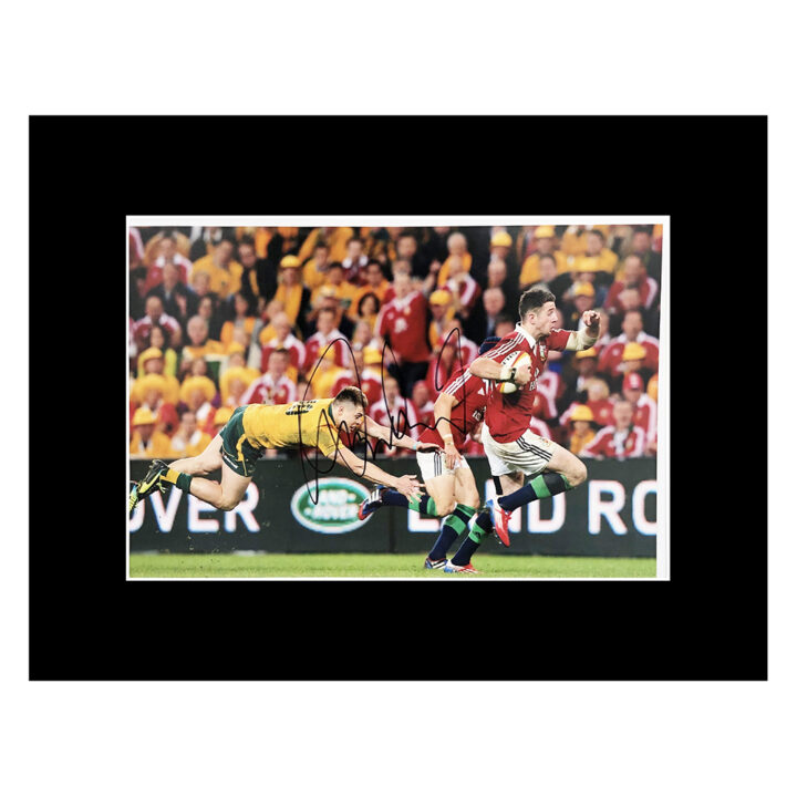 Signed Alex Cuthbert Photo Display 16x12 - British & Irish Lions Icon Autograph