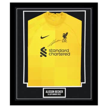 Signed Alisson Becker Liverpool Shirt - FA Cup Winner 2022