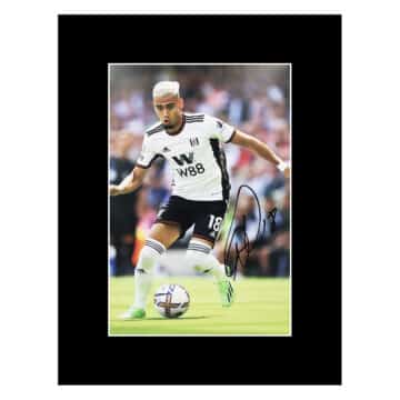 Signed Andreas Pereira Photo Display 16x12 - Fulham Icon