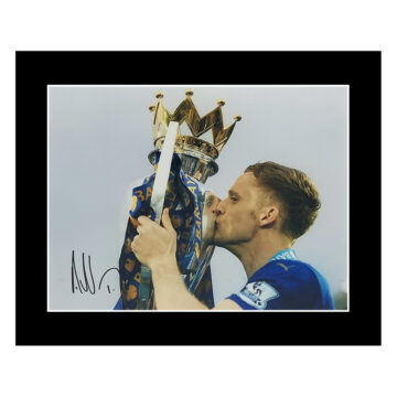 Signed Andy King Photo Display 12x10 - Leicester City Icon Autograph