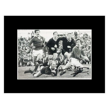 Signed Barry John Photo Display 16x12 - British & Irish Lions Icon