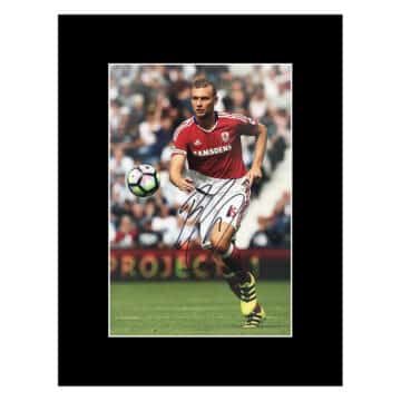 Signed Ben Gibson Photo Display 16x12 - Middlesbrough Icon