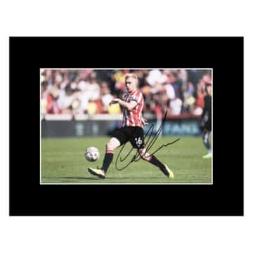 Signed Ben Mee Photo Display 16x12 - Brentford Icon