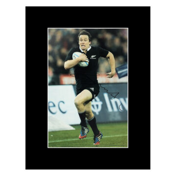 Signed Ben Smith Photo Display 16x12 - All Blacks Icon