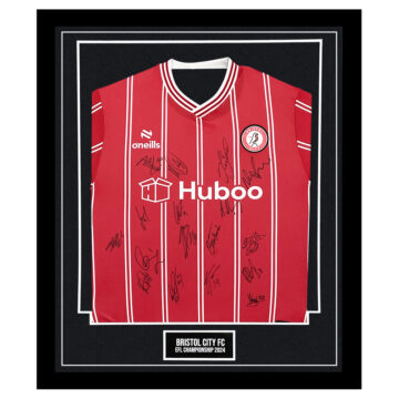 Signed Bristol City Framed Shirt - EFL Championship 2024