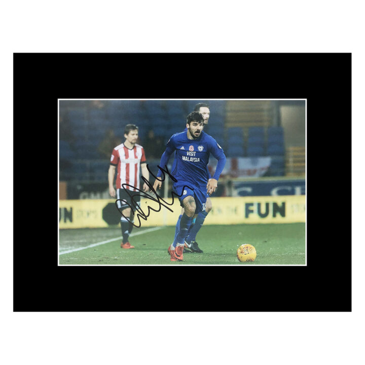 Signed Callum Paterson Photo Display 16x12 - Cardiff City Icon