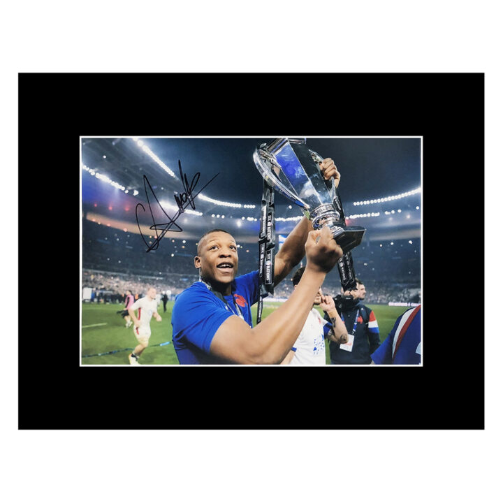 Signed Cameron Woki Photo Display 16x12 - Six Nations Winner 2022