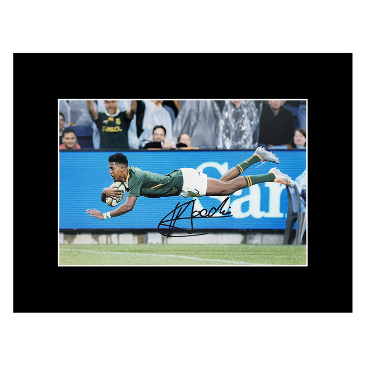 Signed Canan Moodie Photo Display 16x12 - Springboks Rugby Icon