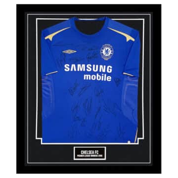 Signed Chelsea Framed Shirt - Premier League Winners 2006