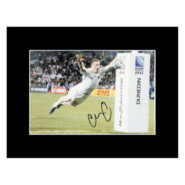 Signed Chris Ashton Photo Display 16x12 - England Autograph