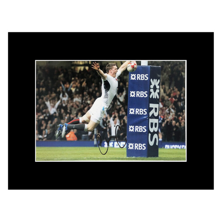 Signed Chris Ashton Photo Display 16x12 - England Rugby Icon