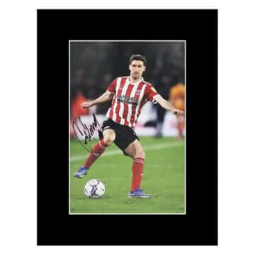 Signed Chris Basham Photo Display 16x12 - Sheffield United Icon