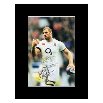 Signed Chris Robshaw Photo Display 16x12 - England Icon