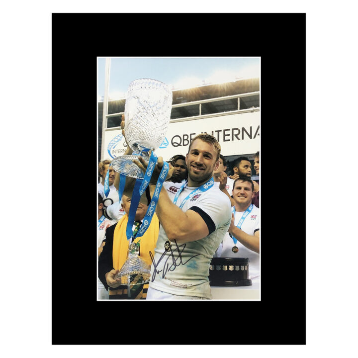 Signed Chris Robshaw Photo Display 16x12 - England Rugby Autograph