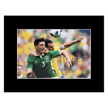 Signed Ciaran Clark Photo Display 16x12 - Republic Of Ireland Icon