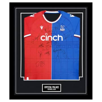 Signed Crystal Palace FC Framed Shirt - Premier League Squad