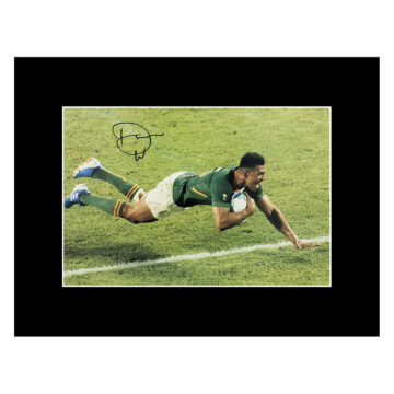 Signed Damian Willemse Photo Display 16x12 - Springboks Icon