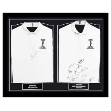 Signed Danny Care Harlequins Framed Duo Shirts - Double Champions 2021