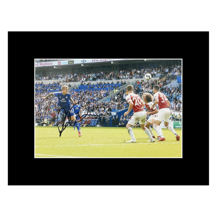 Signed Danny Ward Photo Display 16x12 - Cardiff City Icon Signature