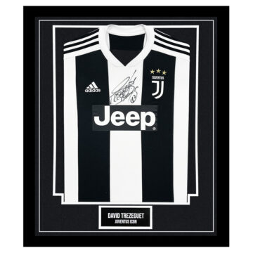 Signed David Trezeguet Framed Shirt - Juventus Icon Autograph