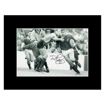 Signed David Young Photo Display 16x12 - British & Irish Lions Icon