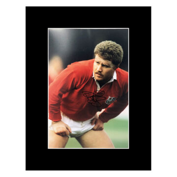 Signed David Young Photo Display 16x12 - British & Irish Lions Icon Autograph