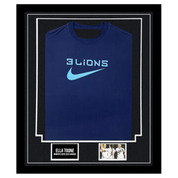 Signed Ella Toone Framed Display Shirt - Women's Euro 2022 Winner