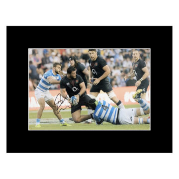 Signed Ellis Genge Photo Display 16x12 - England Rugby Icon