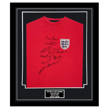 Signed England Framed Shirt - World Cup Final 1966