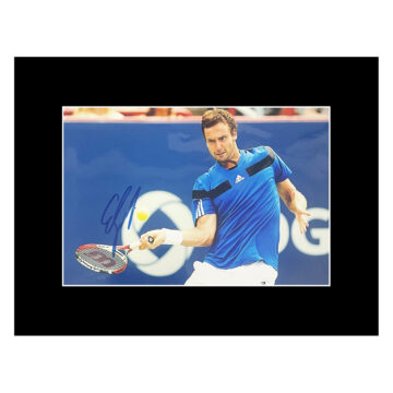 Signed Ernests Gulbis Photo Display - 16x12 Tennis Icon