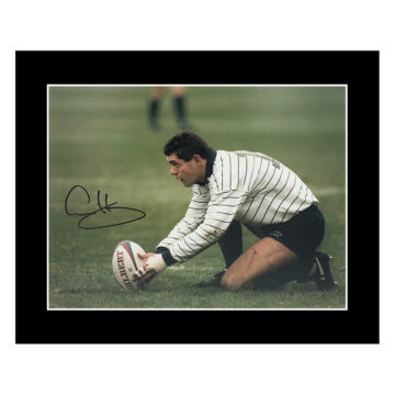 Signed Gavin Hastings Photo Display 12x10 - Scotland Rugby Icon Autograph