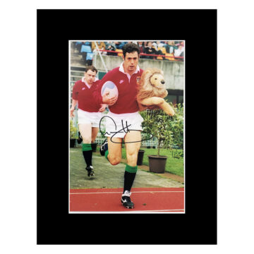 Signed Gavin Hastings Photo Display 16x12 - British & Irish Lions Icon Autograph