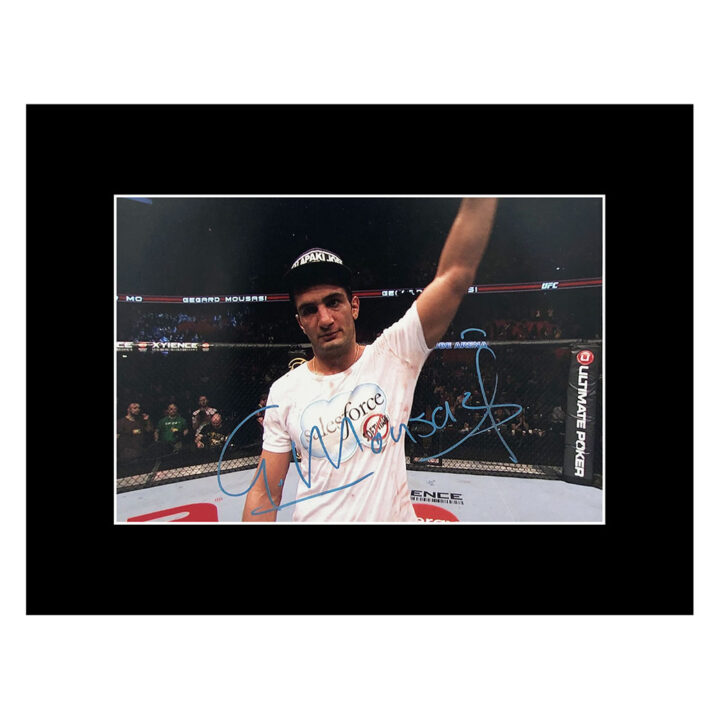 Signed Gegard Mousasi Photo Display - 16x12 UFC Icon