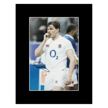 Signed George Furbank Photo Display 16x12 - England Rugby Autograph