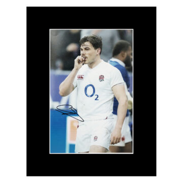 Signed George Furbank Photo Display 16x12 - England Rugby Icon