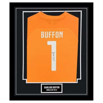 Signed Gianluigi Buffon Framed Shirt - World Cup 2014 Jersey Autograph