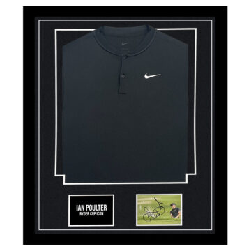 Signed Ian Poulter Framed Display Shirt - Ryder Cup Icon