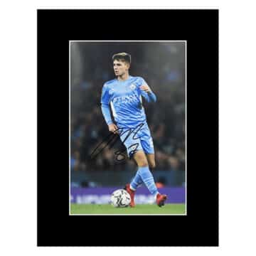 Signed James McAtee Photo Display 16x12 - Manchester City Autograph