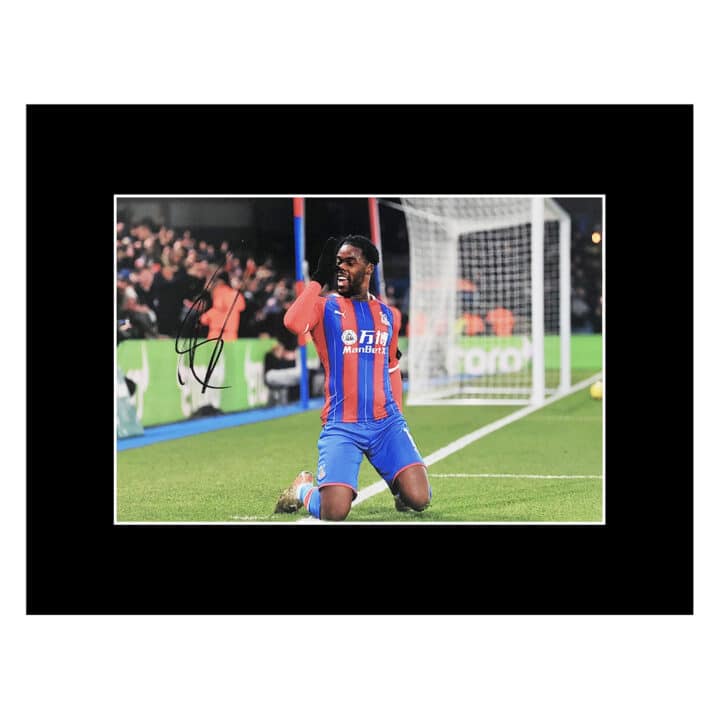 Signed Jeffrey Schlupp Photo Display 16x12 - Crystal Palace Icon