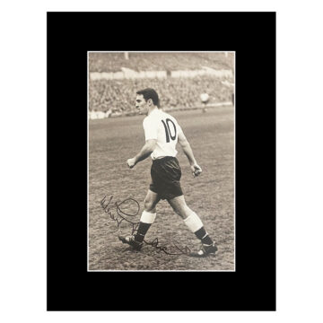 Signed Jimmy Greaves Photo Display - 16x12 England Icon