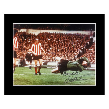 Signed Jimmy Montgomery Photo Display - 12x10 Sunderland Autograph