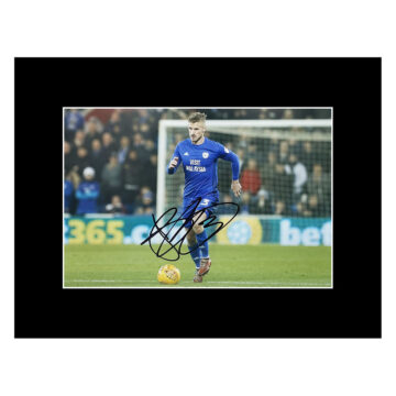 Signed Joe Bennett Photo Display 16x12 - Cardiff City Icon Autograph