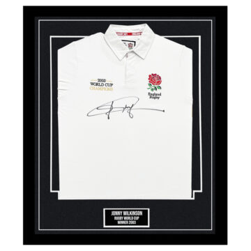 Signed Jonny Wilkinson Framed Shirt - Rugby World Cup Winner 2003