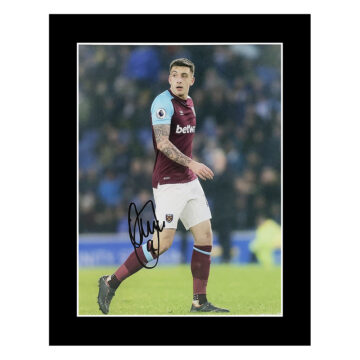 Signed Jordan Hugill Photo Display 12x10 - West Ham United Icon