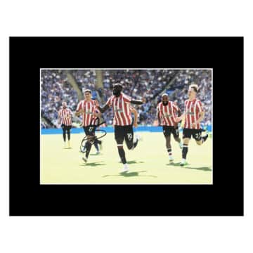 Signed Josh Dasilva Photo Display 16x12 - Brentford Autograph