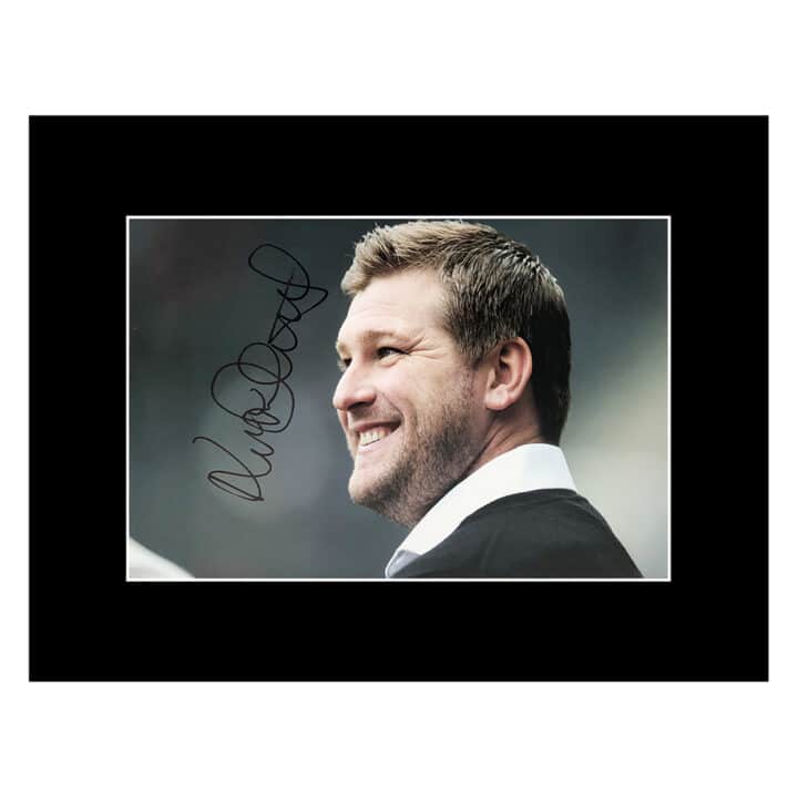 Signed Karl Robinson Photo Display 16x12 - Milton Keynes Dons Autograph