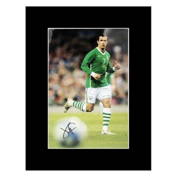 Signed Keith Fahey Photo Display - 16x12 Republic Of Ireland Icon