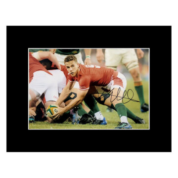 Signed Kieran Hardy Photo Display 16x12 - Wales Rugby Icon