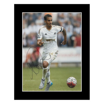 Signed Kyle Naughton Photo Display 12x10 - Swansea City Autograph