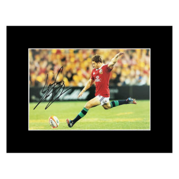 Signed Leigh Halfpenny Photo Display 16x12 - British & Irish Lions Autograph